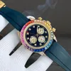 Diamond Watch High Quality Men's Wristwatch Designer Mechanical 40mm Luxury AAA Watch Automatic Blue Treasure Fashion Watch 904l All rostfritt stål Handrollklocka