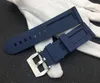 İzle Bantlar 22mm 24mm 26mm Kırmızı Mavi Siyah Turuncu Beyaz İzle Bandı Silikon Kauçuk Bant Strap Tepe Logosu On1