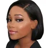 Short BOB Wig T Part Side Part Bob Wigs Lace Frontal Cuticle Aligned Pre Plucked Brazilian Human Hair for Black Women 231227