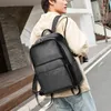 Rucksack Top echte Kuhleder -Geschäftslaptaschen Marke Reisebühne Cowide 14 Zoll Notebook Backpacks Schoolbag