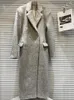 High Street Est Winter 2023 Designer Overcoat Women s Double Breasted Wool Long Coat 231227