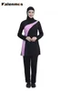 Conjunto de maiô muçulmano islâmico feminino conservador maiô capa completa praia banho hijab maiô burkinis modesto burkini