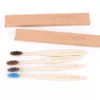 Brosse à dents 10pcs Éco-Bambou Bambou Brosse de dents dentaire Bambou Bamboo Brusque à dents de dents de dents de charbon dezaine dents 231227