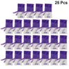 75 pièces sacs de lavande vides impression florale pochette de parfum Sachets sac pour dormir relaxant violet foncé 231226