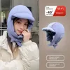 INS Inverno versione coreana bomber imbottito cappello da bomba a peperoncini da bidone a bordo per aurico L'orecchio tossicolo tappi pilota balaclava per uomini e donne 231227