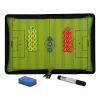 Faltbares magnetisches Taktikbrett, Fußballtraining, taktisches Klemmbrett, Fußballtrainer, Taktiktafel-Set mit großem Tafel-Radiergummi