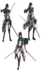Attaque d'anime japonais sur Titan Figma 213 Levi 203 Mikasa 207 Eren PVC Action Figure Modèle Collectible Toy Doll Gifts Q07227898572