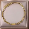 Ankletter för kvinnor 14k gul guld gyllene färgkedja anklet kvinnliga sommarstrand tillbehör fotben armband modesmycken