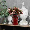 Vases 1pc Garden Bucket Iron Flower Barrel Display Pot Plant Basket Po Prop