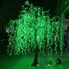 Kwiaty dekoracyjne dekoracje świąteczne LED sztuczne wierzby płaczące drzewo światło na zewnątrz użycie 5400pcs diody LED 3,5 m 11,5 stóp wysokość deszczowa