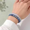 Strand 2Pcs/set 8mm Natural Healing Stone Bead Bracelet Turquoises Amethysts Tiger Eye Lava Quartzs Meditation Bracelets For Women Men