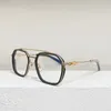 New popular retro Eyeglasses frames women Prescription glasses punk style design square steel frame with leather box HD lens top quality Des