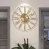 Wall Clocks Large Aesthetic Clock Gold Luxury Creative Modern Watch Designer Decoration Reloj De Pared Home Accessories