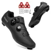 Ultralight Double Buckles Cycling Shoes MTB Luminous Road Bike Shoes Self-Locking Bicycle Cleat Shoes Professional Sneakers Men 231227