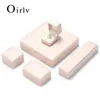 Oirlv Pink Luxury Jewelry Ring Box For Engagement Wedding Ring Box Birthday Jewerly Pendant Armband Halsband Display Presentlåda 231227