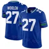 Stitch Football 30 Michael Jackson Jerseys Team 2 Drew Lock 26 Zach Charbonnet 54 Bobby Wagner 20 Julian Love 90 Jarran Reed 27 Riq Woollen 33 Jamal Adams Vrouw Jeugd Heren