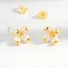 Stud Earrings Cute Daisy Small For Women Yellow Flowers Tiny Female Ear Rings Jewelry 2023 Aretes De Mujer