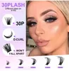 Indywidualne mieszanki rzęs klastra 280pcs DIY rzęs przedłużenie rzęs D Curl Lash Custers Soft Fałszywa rzęs