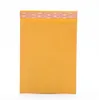 Kraft Paper Bubble kuvert Väskor Mailers Luft vadderat kuvert med bubblor Eko Friendly Recycled Mailing Bag Drop Ships Yellow