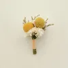Fleurs décoratives fleur éternelle boutonnière mariée demoiselle d'honneur Corsage garçons d'honneur Rose artificielle