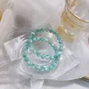 Braccialetti di collegamento all'ingrosso 1 pz braccialetto di perline larimar cinese naturale 6mm 8mm 10mm rotondo autentico gioielli in pietra semipreziosa 18 cm