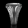 Neue Ankunft Kreative Heavy Metal Turbine Ring Europäischen und Amerikanischen Punk-Stil Männer Vintage Retro Silber Überzogene Ring Schmuck220a