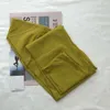 Lu allinea Lu Pant Yoga Sport Sensazione di nuovi pantaloni di vita nuda di alto colore pilates di pantaloni di fitness elastici resistenti all'usura leggings Lulemon ll limone