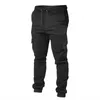 Herenbroeken Heren Lente Casual Effen Kleur Multi-pocket Los Recht Sport Fitness Outdoor Cargo Voor