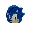 25 cm varm försäljning sonic the Hedgehog ryggsäck spel anime dagis barn plushie väska mjuk plysch mynt handväska barn skolväska leksaker