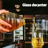 1000mlの正方形のデカンター空のスピリットウイスキーワインボトルガラス酒ボトルクリスタルガラスデカンタスピリッツガラスボトルバーホーム231226