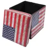 Oreiller drapeau boîte de rangement grand carré petit repose-pieds poufs pour salon chambre enfant