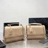 Luxury Dermis Solid Fashion Folding Small Square Bag Bag Plånbok Luxury Mini Black Button Strap Pures Crossbody Designer Bag Woman Handbag Luxurys Handväskor Väskor
