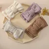 17pc/lot Double Layers Bow Headbands Cotton Baby Knotbows Elastic Hairbands born Warm Girls Turban Head Wrap Kid Headwear 231226