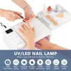 126W 63LED Lights UV LED Lamp Nail Dryer With Hand Rest Holder Tow Hand Big Nail Lamp Gel Polish Fast Drying Lamp For Manicure 231227