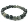 Bracelet en pierre naturelle pour hommes et femmes, brin d'onyx vert Rhodonite, perles de poignet, corde élastique, cadeau de saint valentin 6/8/10/12MM