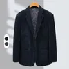 Leisure Suit Coat for Men Spring and Autumn Thick Non ironing Busines Small Middle aged Single West Jacket 231226