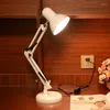 Table Lamps Modern Adjustable Classic Desk Long Swing Arm E27 LED Clip Lamp For Study Reading Night Light Bedside