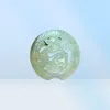 Kina xiu jade sten snidad fu foo hund lejon amulets livslängd lycka jade pendant3585326