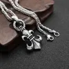 Ontwerper Ch Cross Luxe Chromen Hangertjes ketting Sieraden Hiphop Rock Trendy voor Man Vrouw Titanium Staal Straat Hart Nekketting Truiketen Lover Gift Mfbw