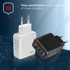 2PD + Adaptateurs muraux multiport USB Type C 30W Téléphone Chargeur d'ordinateur portable EU / US / UK Adapté pour l'iPhone Samsung Smart Phone