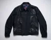 디자이너 남성 가죽 자켓 코트 Zilli Navy Blue Silk Perforated Lambskin Jackets