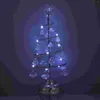 Christmas Decorations Glowing Tree Desktop Decor Night Light Miniature Acrylic Xmas Party Tiny