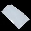 White 100 Pcs Open Top Mylar Foil Bags Tear Notches Aluminum Foil Food Storage Pouch for Snack Spices Candy Vacuum Heat Seal Sample Pac Slpp