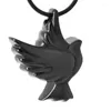 Chains Lovely Cremation Urn Ashes Jewelry Stainless Steel Peace Heart Pendant Necklace For Pet/ Human Accessories