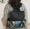 Mochilas escolares para mujer, mochila de nailon estampada a la moda, gran capacidad, hombro de viaje, bolso de mano informal para mujer, mochila