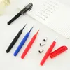 3PCS/SET 0,5 mm Mini Portable Gel Pen Black Blue Red Ink Office Pensci Pens