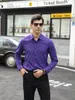 Camicie eleganti da uomo Camicia formale a maniche lunghe da lavoro autunnale e invernale Tinta unita Abiti da lavoro Stiratura gratuita Grandi dimensioni Social Slim Casual