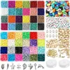 ジュエリー製造キット用のその他のビーズには、3600pcs Heishi Flat Polymer Clay 18000pcs Glass Seed DIY Craft274Dが含まれます。