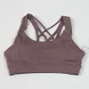 Lu Align Lu Vrouw Yoga gekruiste rugbeha Oefening Sporttop Dame Borstlingerie Trainingsvest Beha met borstkussen Gymtanktops Schokbestendig Yogakleding