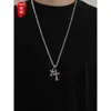 Designer Ch Cross Cross Luxury Chromes Colar Pingente Colar Novo Estilo de Prata Pure Double Trendy High Decoration for Men Weathchain Sweater Chain Amor Presente 2024 L0EZ